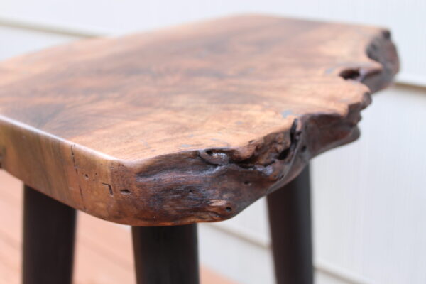 close-up of walnut slab